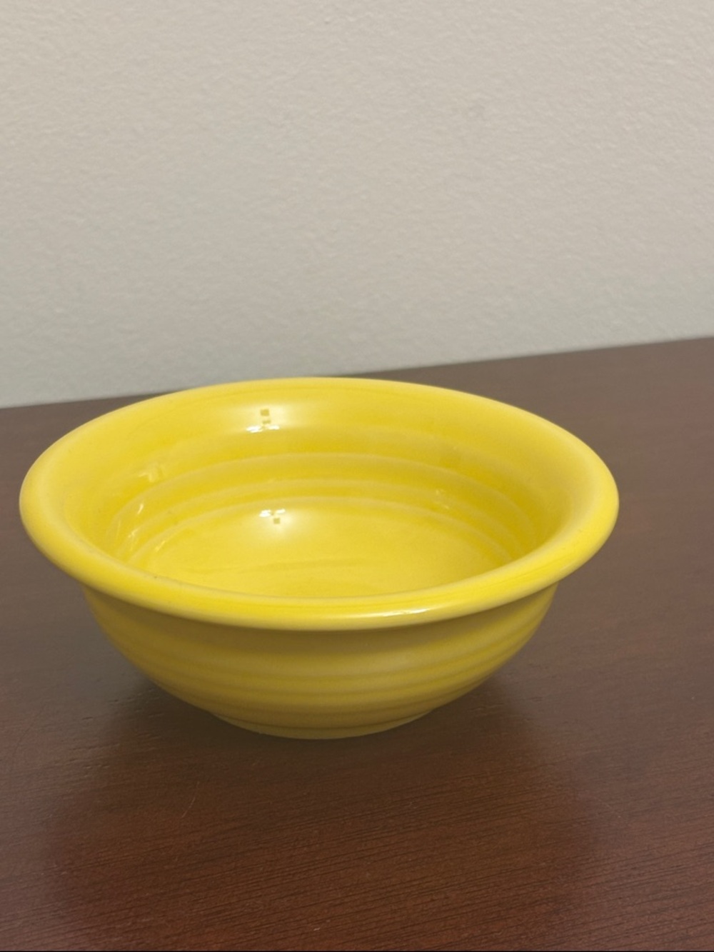 FiestaWare Sunflower Fruit Desert Bowl 5” Retired Yellow Fiesta USA